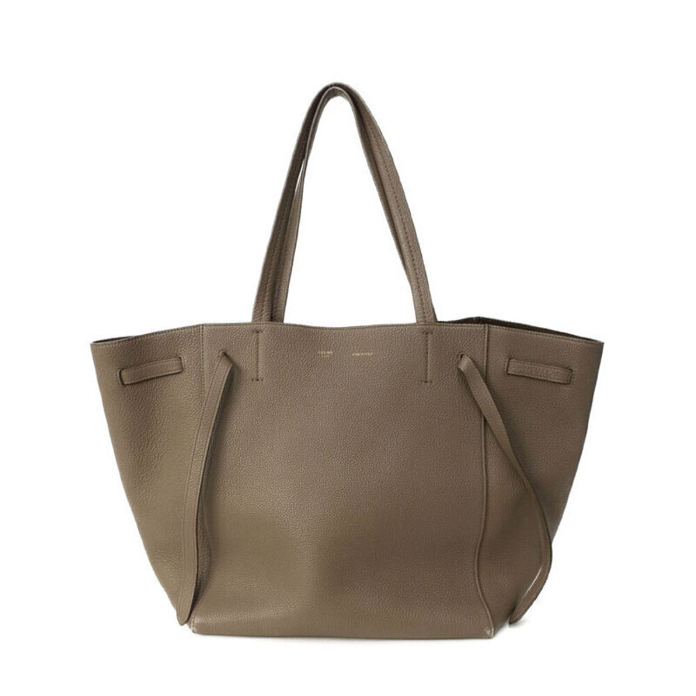 Celine Cabas Phantom Tote Leather Shoulder Bag - Picture 1 of 9